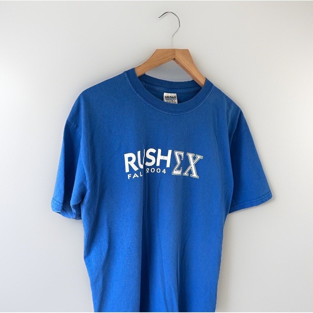 Vintage Blue Y2K 2004 Rush EX Band Tee, Size L
